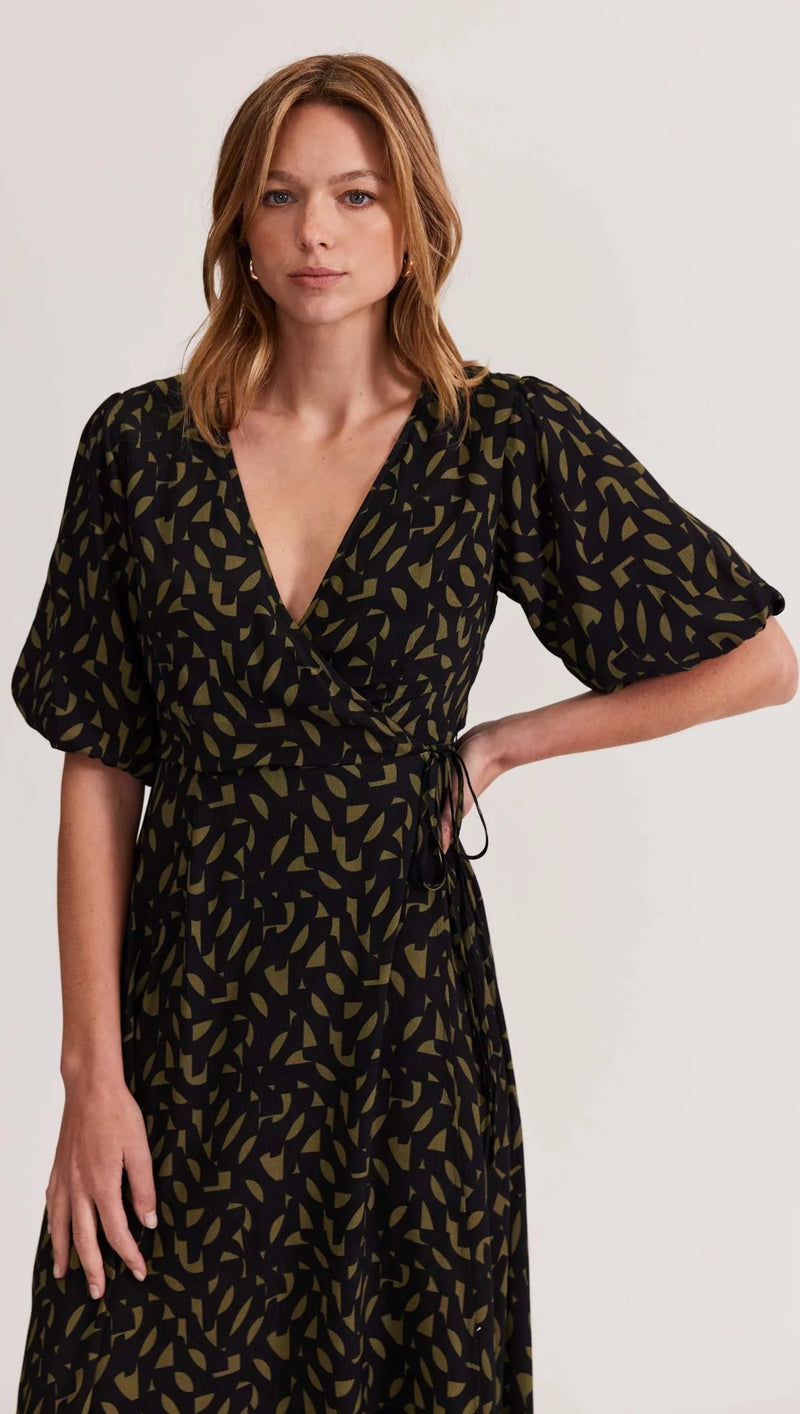 Zadie Wrap Midi Dress